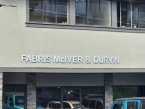 New Sign at Fabris McIver & Durvin